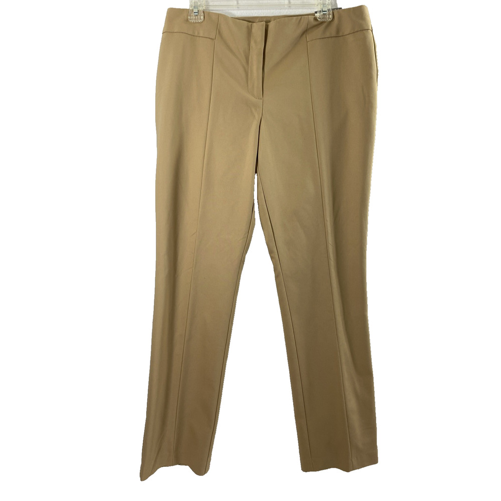 So Slimming Chicos City Chic Pants Womens Medium Slim‎ Leg Khaki Trousers